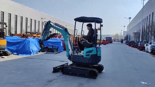 WANJI mini excavator factory demonstration and QC